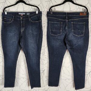 Levi's Denizen Dark Wash Stretch Denim Mid Rise Modern Skinny Jeans